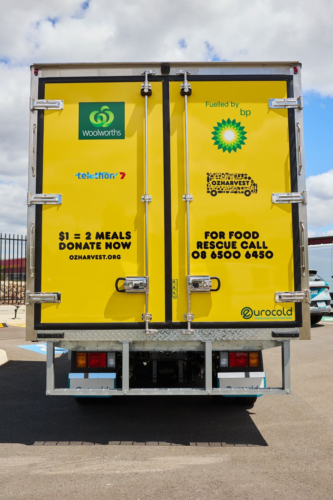 Back of OzHarvest Eurocold Truck