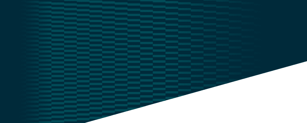 A dark teal and black checkered pattern fills most of the image, gradually fading as it moves left and up. The bottom right corner features a large, diagonal white space.